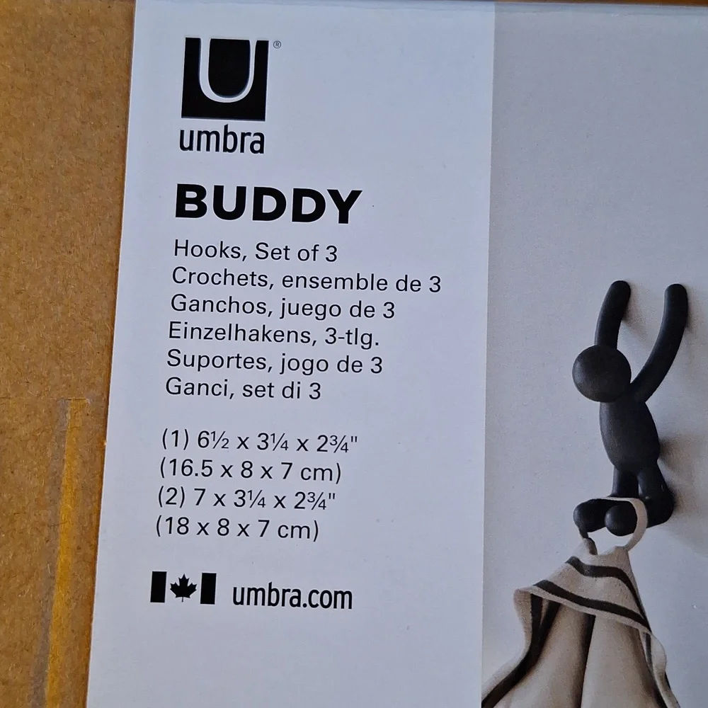 Climbing people wall hooks. Set of 3. Black.